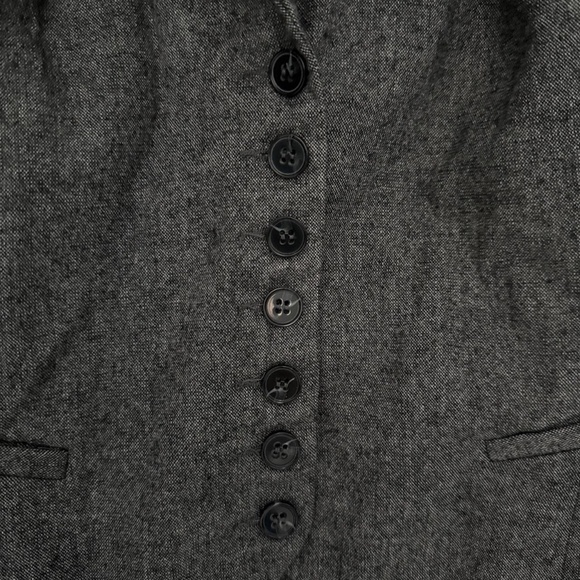 H&M Dark Gray Wool Blend Vest Size 8 (Fits like a 6) PRE-OWNED - Picture 3 of 8